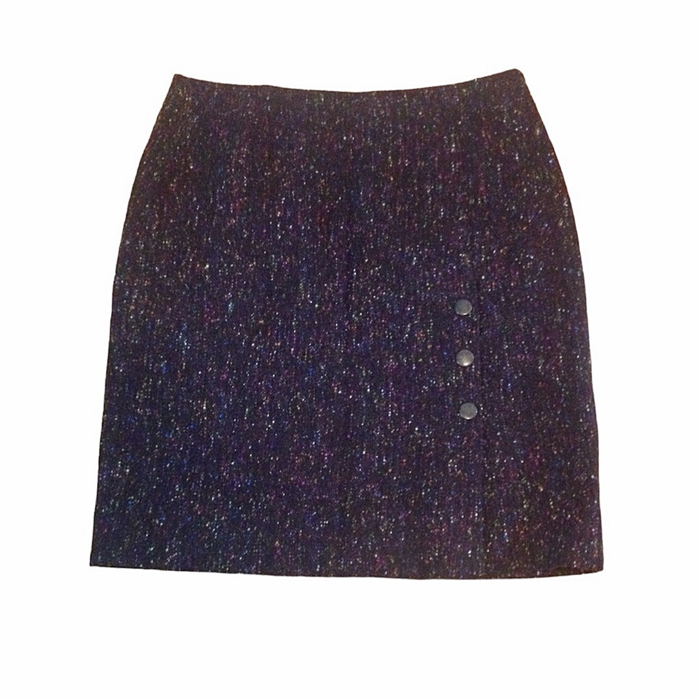 Cynthia Steffe Brown Tweed Wool Blend Skirt